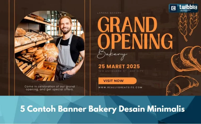 5 Contoh Banner Bakery Desain Minimalis