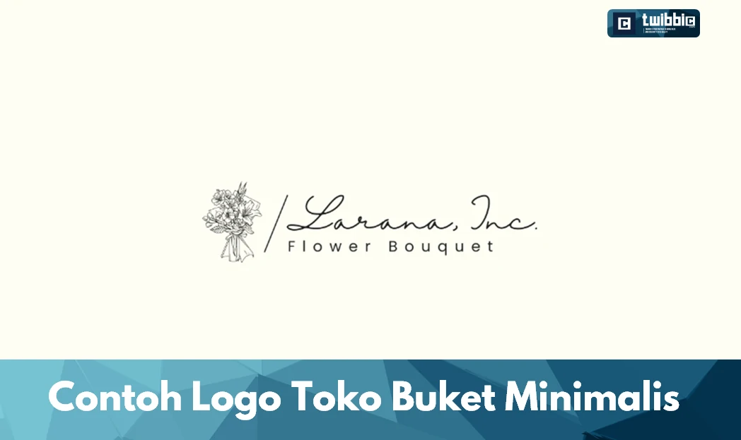 Contoh Logo Toko Buket Minimalis