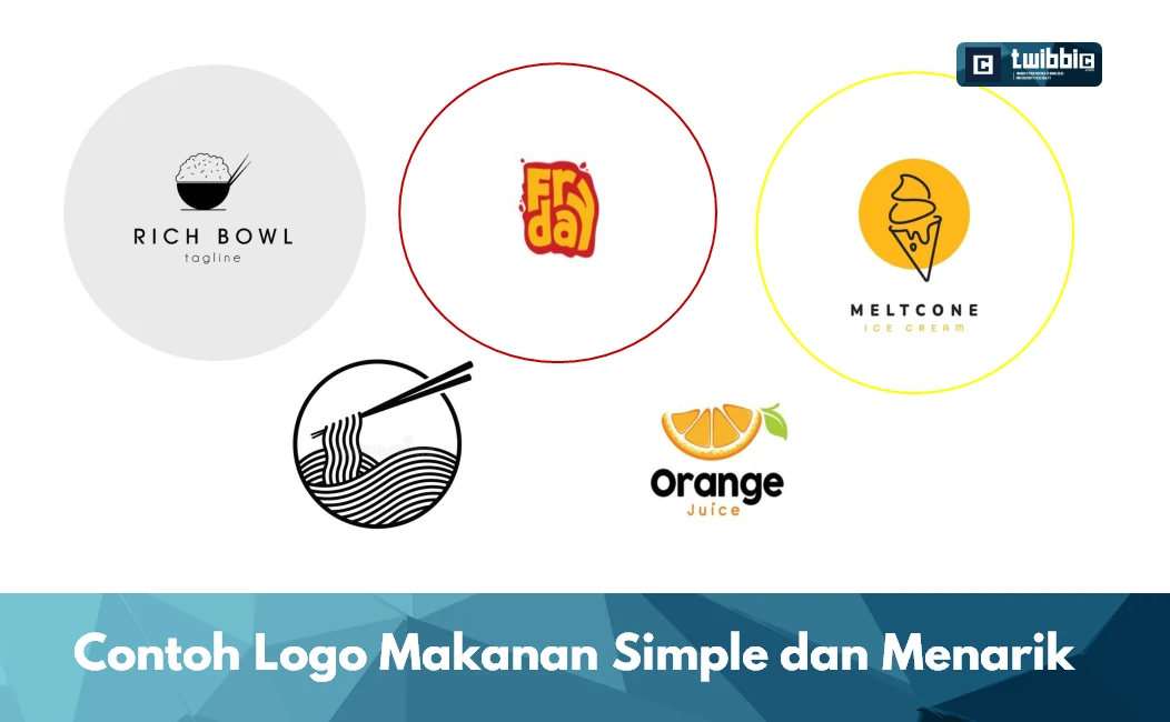 Contoh Logo Makanan Simple dan Menarik