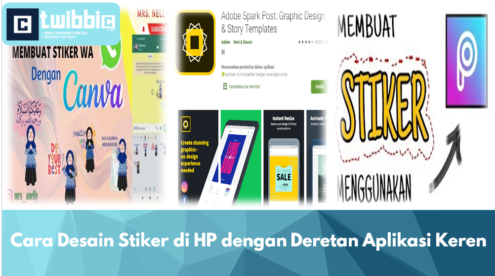 Cara Desain Stiker di HP dengan Deretan Aplikasi Keren