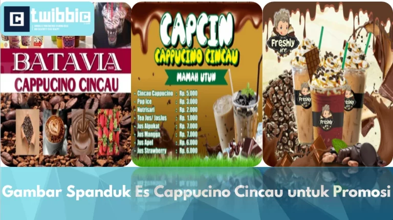 Gambar Spanduk Es Cappucino Cincau untuk Promosi